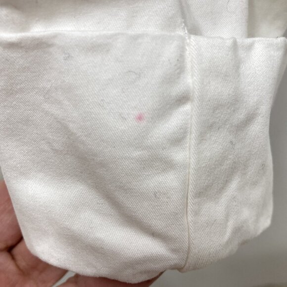 Old Navy Cotton White Sailor Pants, Sz 16, Mid-Rise Wide Leg Cuffs NEW Tiny Flaw - Picture 11 of 11